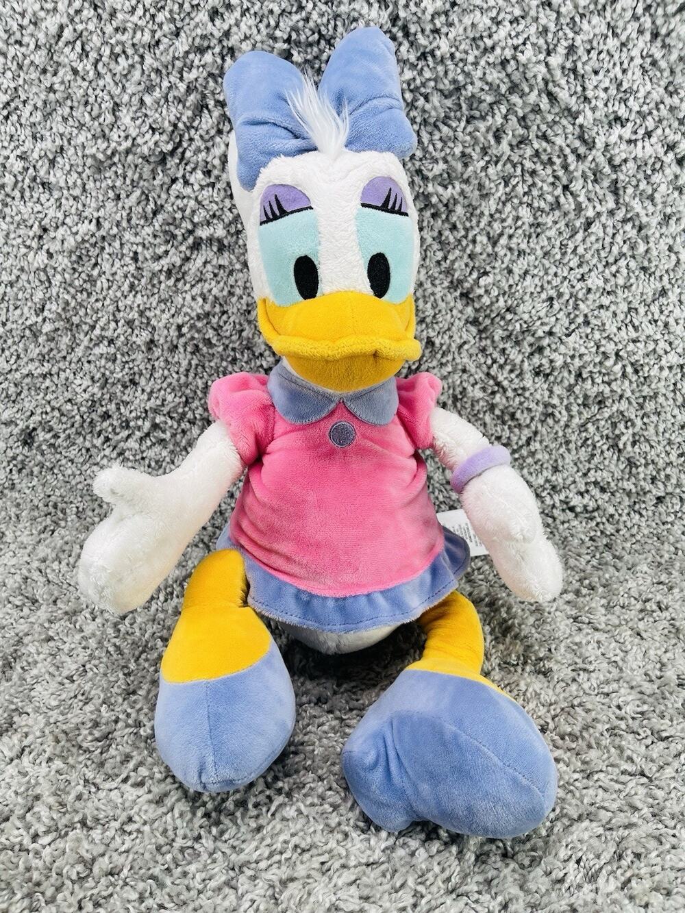 Disney Store Daisy Duck Plush Toy Stuffed Animal Size Large Multicolor Kids Toy